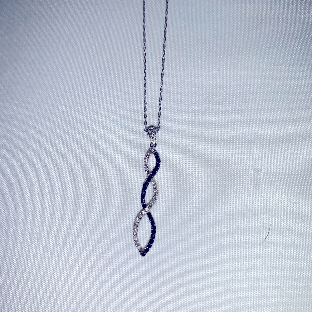 Littman Jewelers black and white diamond necklace
